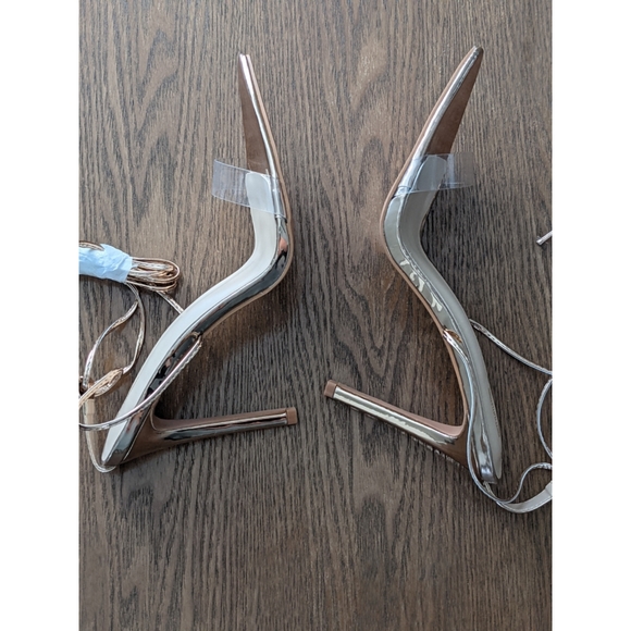 Rose Gold Point Toe Sandal - Picture 6 of 8